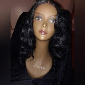 Black loose wave lacefront wig (Synthetic)
